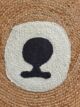 Cute handmade bear shape jute rug BR 022 (90cm) by Ramsha Home