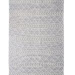 Natural White Color Modern Home Decor Woven Rug with Fringes - SRN 001 (200x300cm)