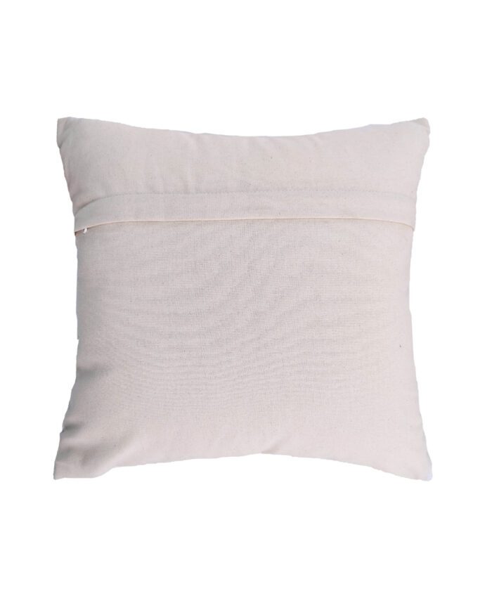 White Color Embroidery Cotton Cushion with Filler for Sofa, Outdoor Cushion - CS 149 (45x45cm) - Image 4