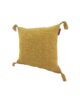 Yellow Color Cotton Cushion with Filler for Window Seat, Bed, and Floor - CS 157 (60x60cm) - Image 2