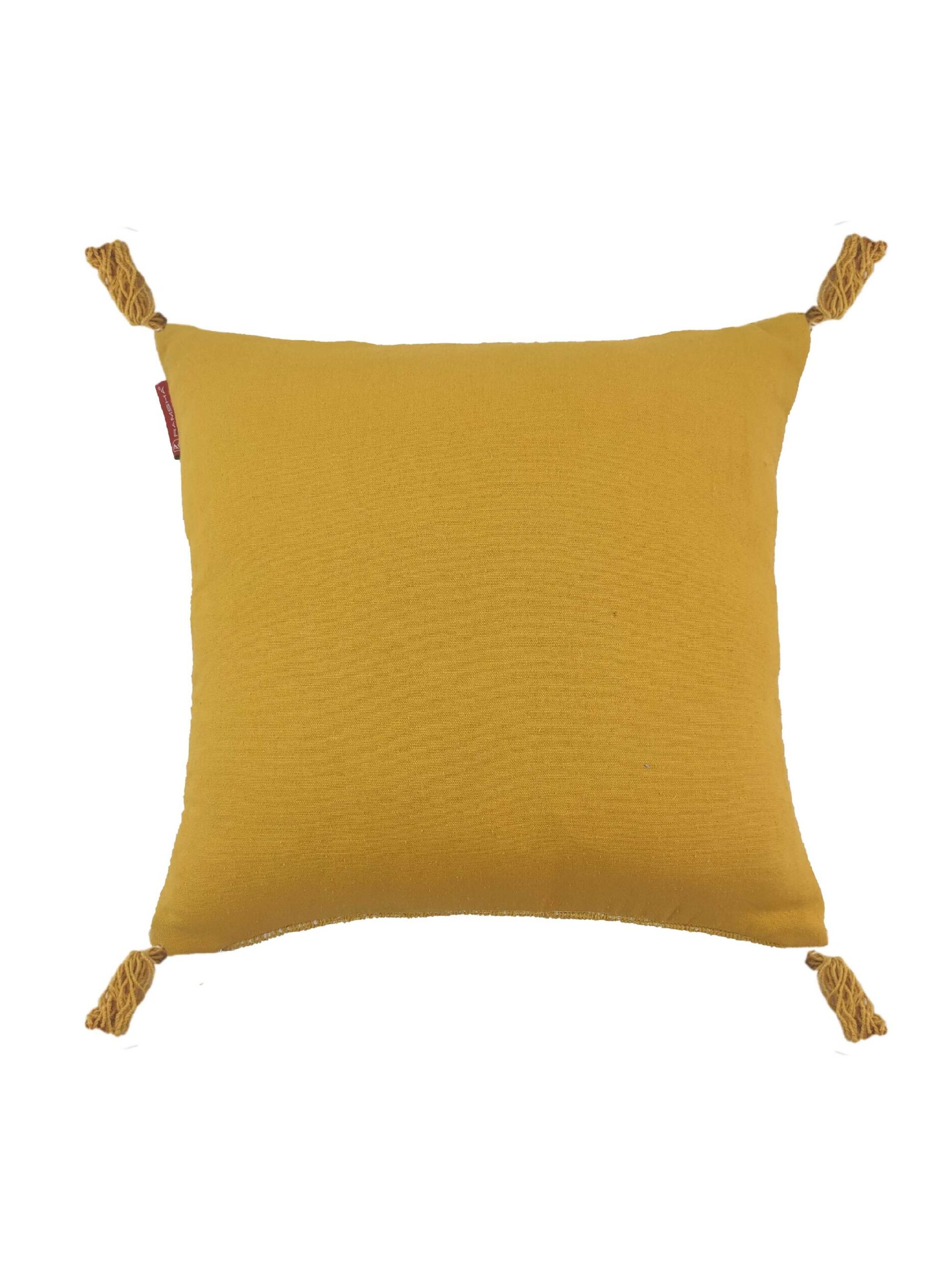 003-1-scaled-1.jpg Yellow Color Cotton Cushion with Filler for Window Seat, Bed, and Floor - CS 157 (60x60cm) - Image 4