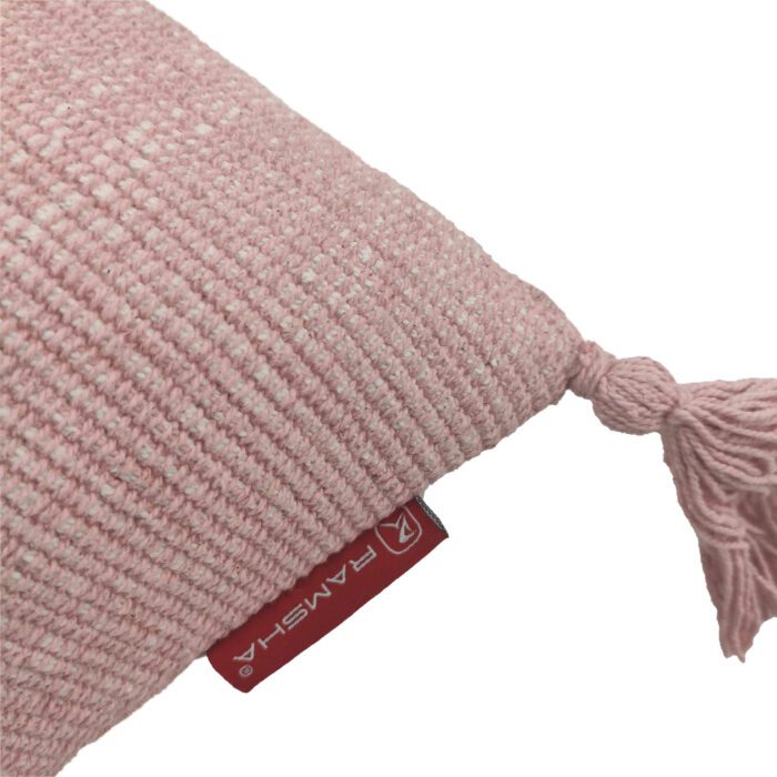 Pink Color Cotton Cushion with Filler for Window Seat, Bed, and Floor - CS 157 (60x60cm) - Image 4