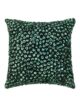 Black and Green Polyester Cushion Cover for Living Room and Playroom - CS 026 (40x40cm)