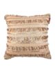 Beige Polyester Cushion Cover with Sparkling Sequins for Window Seat and Cafe - CS 027 (40x40cm)