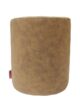 Leather Decorative Pouf Tan Color - PF 041 (40x40x50cm)