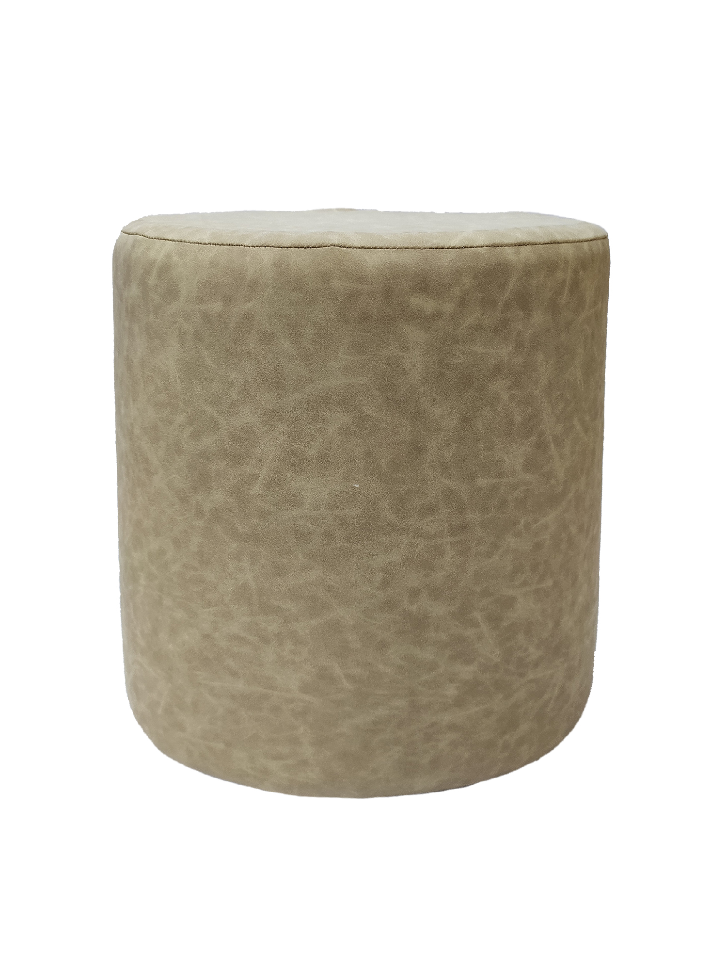 01-19-3.jpg Ivory Color Bedroom Leather Pouf - PF 043 (40x40x40cm) - Image 2