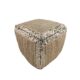 Multi Color Jute and Polyester Decor Sequence Pouf - PF 007 (40x40x40cm) - Image 2