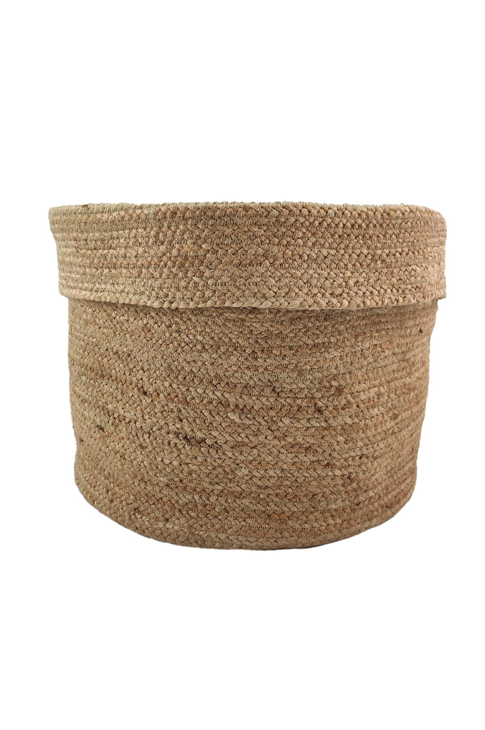 01-2-scaled-1.jpg Natural Handmade Jute Basket - BS 016 (50x40cm) - Image 3
