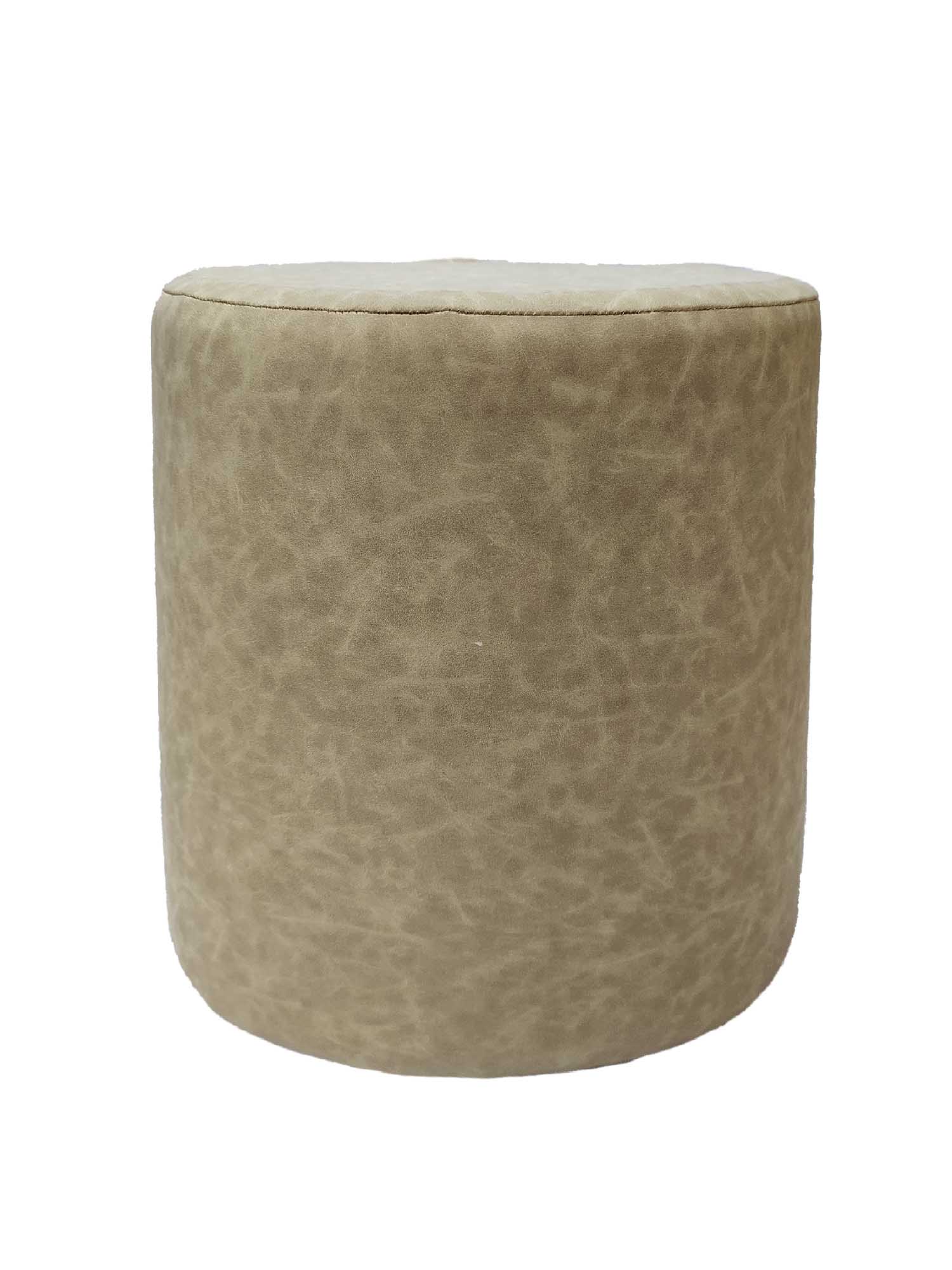 01-20-2.jpg Ivory Color Bedroom Leather Pouf - PF 043 (40x40x50cm) - الصورة 2