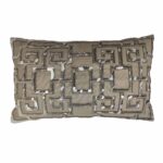 Beautiful Design Olive Green Leather Cushion - CS 107 (30x50cm)