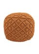 Orange decorative pouf for bedroom - PF 061 (40x40x40cm) - Image 2