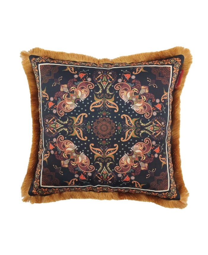 ⁦Multi-Color Polyester Cushion with Filler for Window Seat and Car Seat - CS 052 (45x45cm)⁩ - الصورة ⁦3⁩
