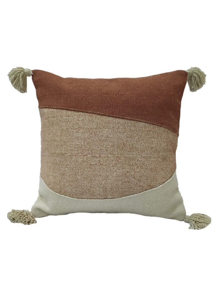 Multi Color Cotton Cushion with Filler for Hallway, Bed, Couch - CS 135 (45x45cm) - Image 1
