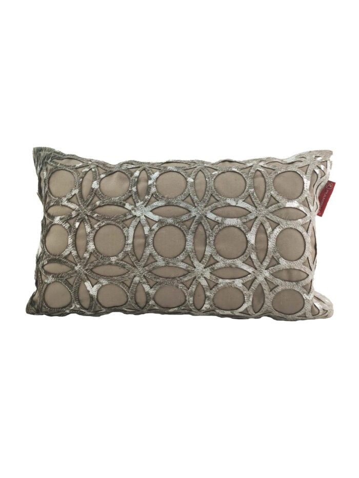 Home Decorative Olive Green Leather Cushion - CS 100 (30x50cm) - Image 1