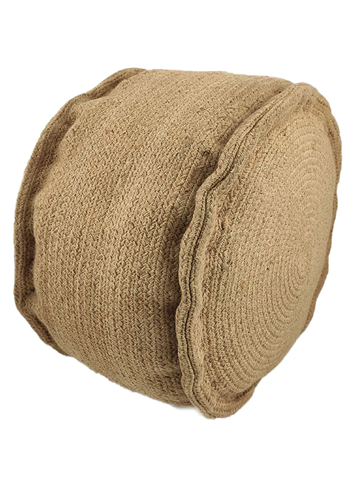 02-12-1.jpg Natural Color Home Area Pouf for Drawing Room - PF 056 (50x50x30cm) - Image 3