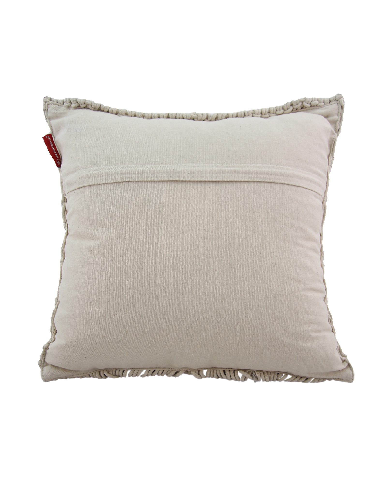 02-14.jpg Soft Macrame Cotton Cushion with Filler for Bedroom - CS 167 (45x45cm) - Image 2