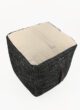 Black Color Cotton Kids Room Pouf - PF 046 (40x40x40cm) - الصورة 2