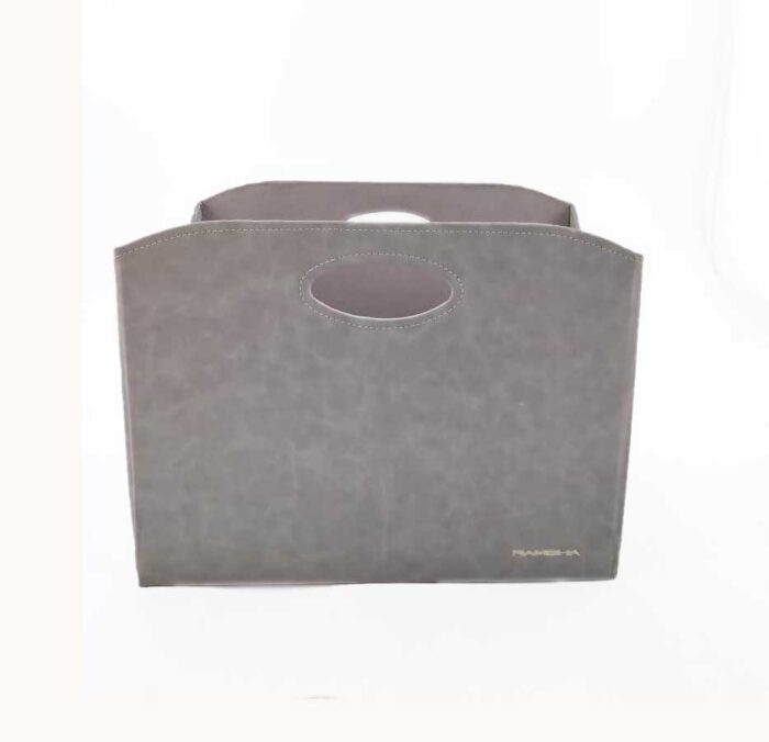 Grey Handmade Polyester Basket - BK 002 (35x20x27cm) - Image 3