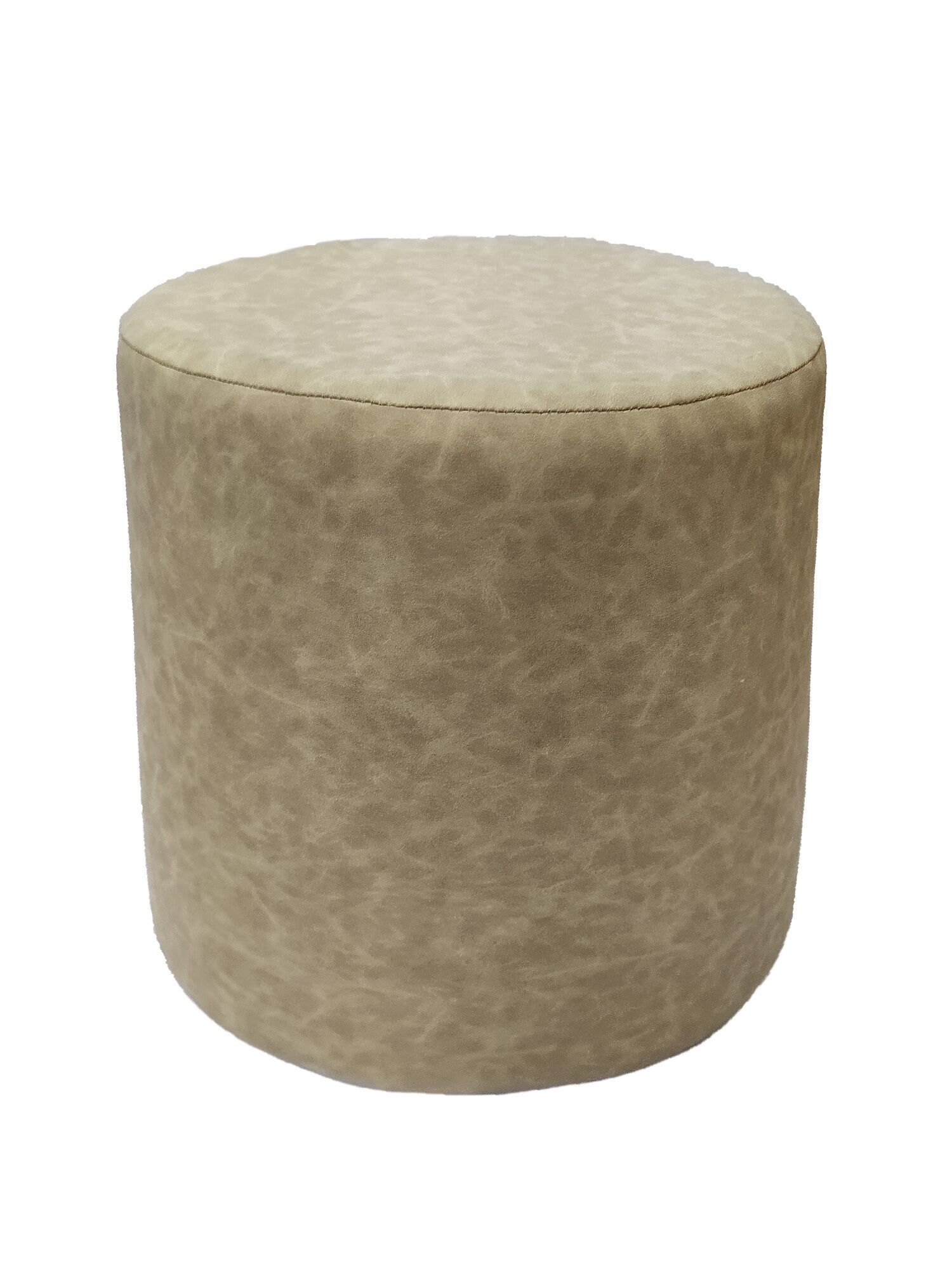 02-24-1500x2000-1.jpg Ivory Color Bedroom Leather Pouf - PF 043 (40x40x40cm) - Image 1