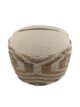 Natural & White Color Indoor Decor Area Pouf - PF 051 (50x50x30cm) - Image 2