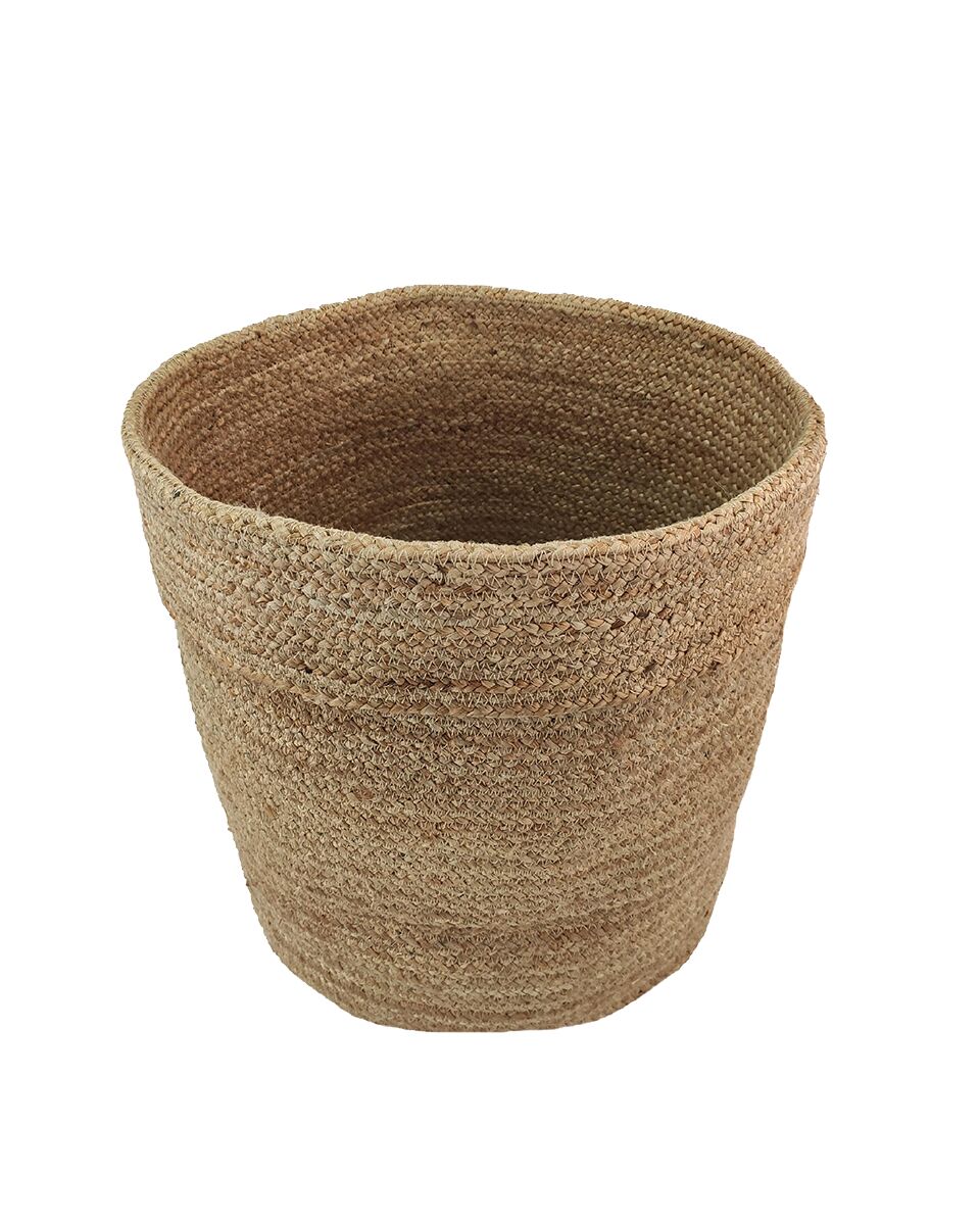 02.jpg Natural Handmade Jute Basket for Living Room and Bedroom Storage - BS 016 (40x50cm) - Image 1