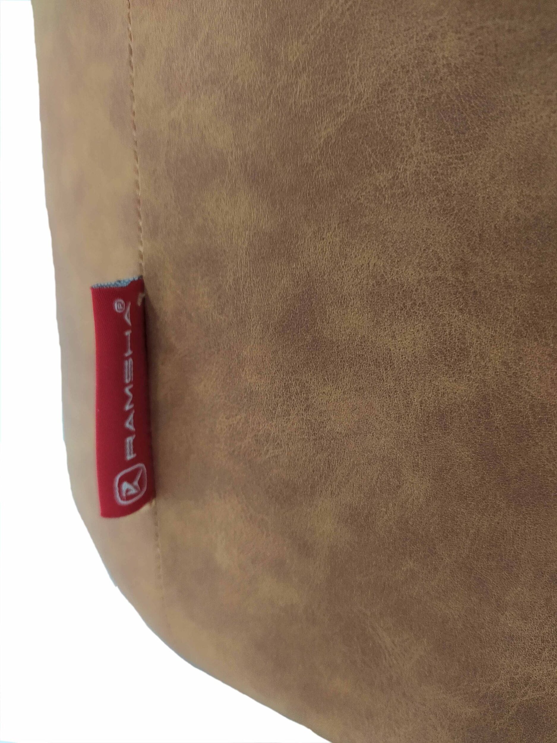 03-13-scaled-1.jpg Tan Color Leather Decorative Pouf - PF 041 (40x40x40cm) - Image 3