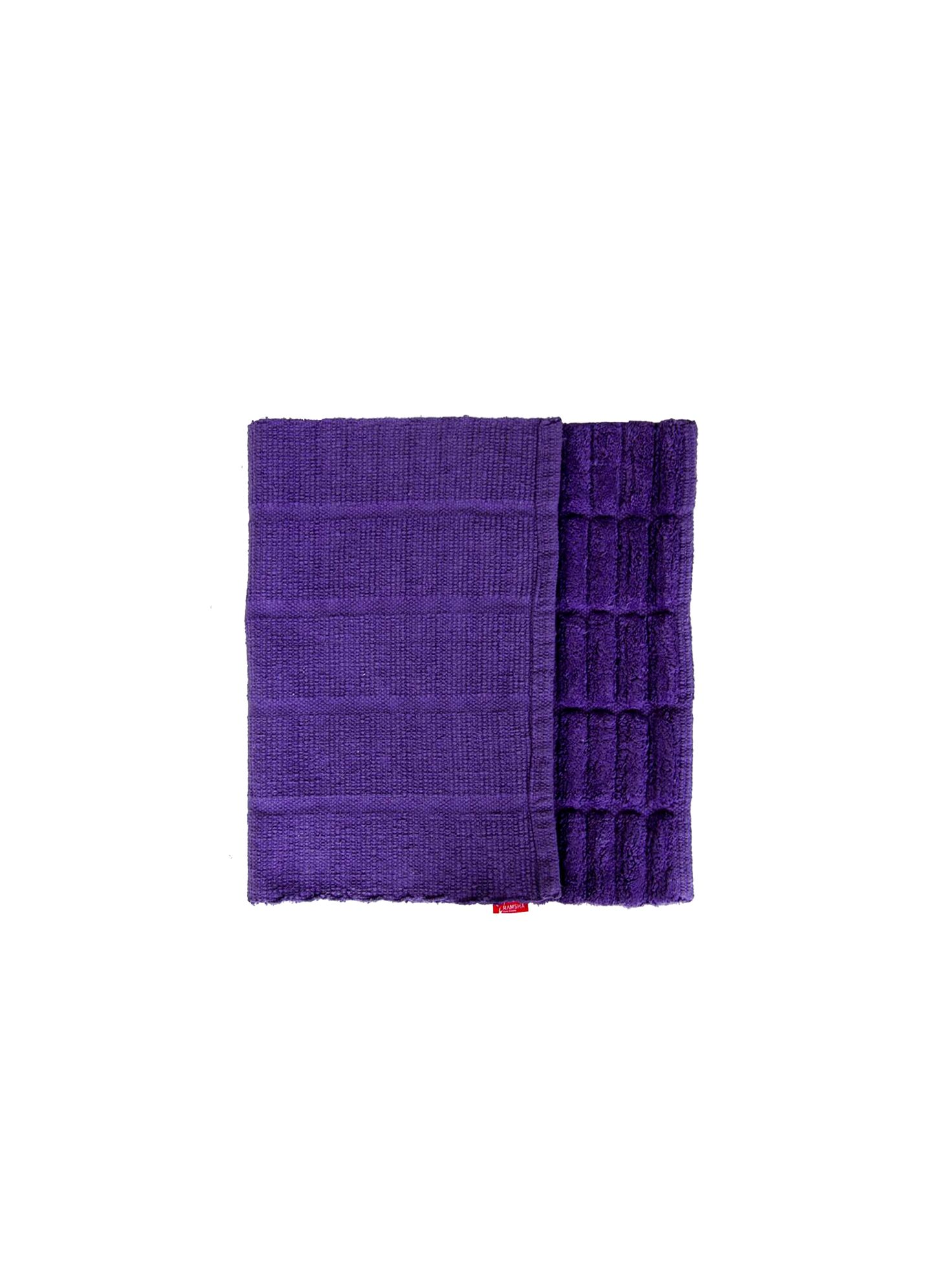 03-3-5 Handmade Violet Color Bathmat - BM 005 (50x80 cm) - الصورة 3