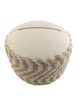 Natural and White Color Balcony Decor Pouf - PF 050 (50x50x30cm) - Image 3