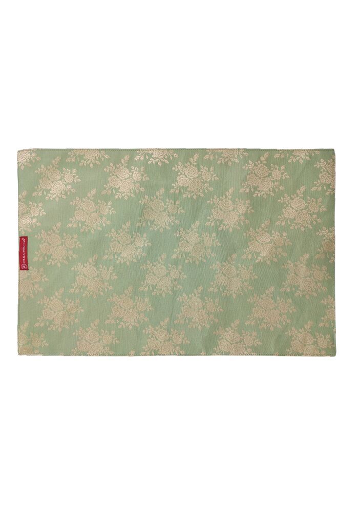 zahid Green and Gold Decor Placemat - PM 021 (30x44cm) - Image 1