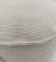 White Color Study Room Cotton Pouf - PF 053 (50x50x30cm) - Image 3