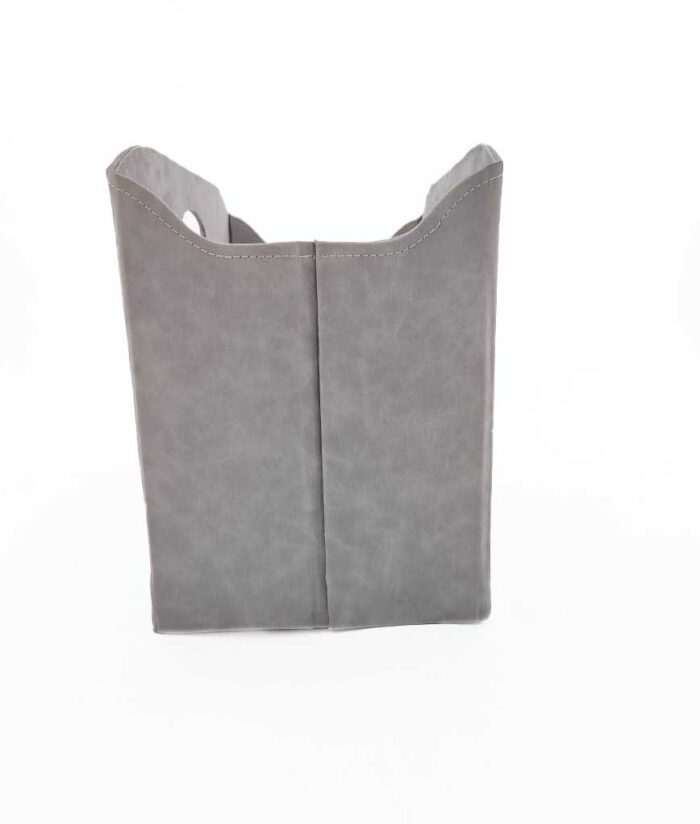 Grey Handmade Polyester Basket - BK 002 (35x20x27cm) - Image 2