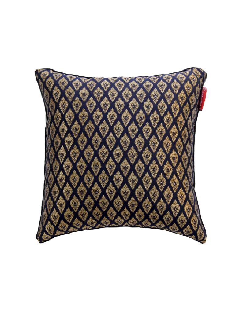 08-8-745x1024-1-745x1024-1.jpg Black and Gold Polyester Embroidery Cushion Cover for Living Room, Home Decor, and Bedroom - CS 014 (40x40cm) - Image 1