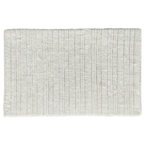 Bleach White Non-Slip Fluffy Soft Cotton Bathmat - BT 001 (60x90cm)