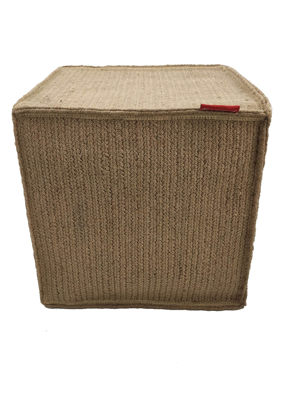 1-1-3.jpg Natural Jute Pouf for Bedroom - PF 002 (40x40x40cm) - Image 3