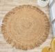 Eco-friendly handmade braided jute round rug BR 015 by Ramsha Home