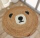Handmade bear shape jute rug BR 022 (90cm)