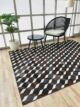 Glorious Living Room Decor Coffee Color Leather & Wool Rug - LR 001 (170x240cm)
