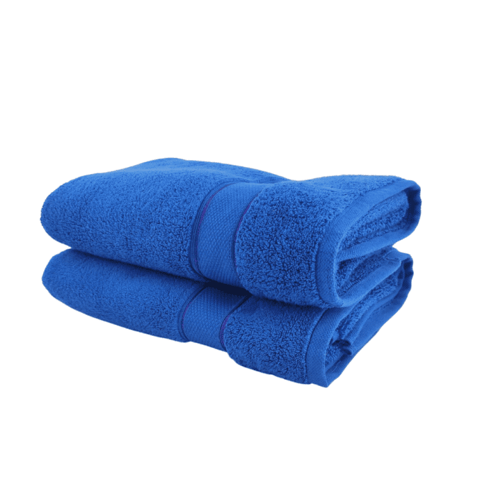 Dark Blue 100% Cotton Bath Towel - TW 003 (75x150cm) - Image 1