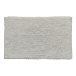 White Color Non-Slip Fluffy Handmade Bathmat - BT 010 (50x80cm)