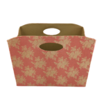 Beautiful Pink & Gold Handmade Basket - BK 005 (35x20x27cm)