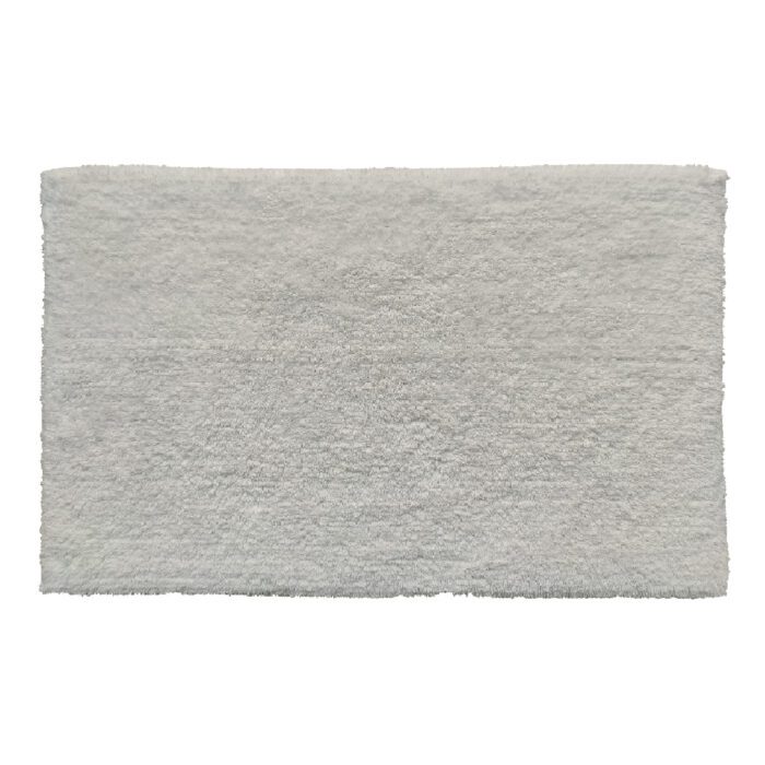 White Color Handmade Bathmat - BT 010 (60x90cm) - Image 1