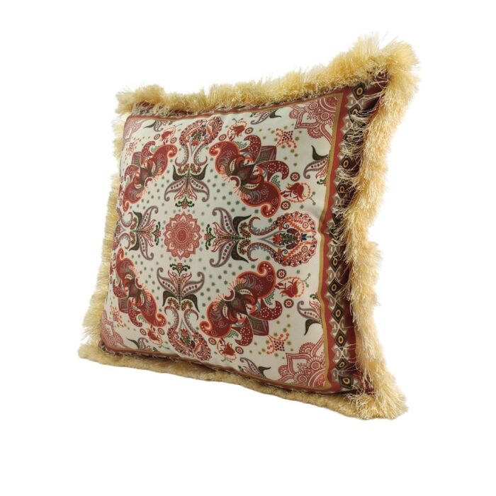Multi-Color Digital Printed Polyester Cushion with Lace for Couch, Sofa, Bed - CS 061 (45x45cm) - Image 3