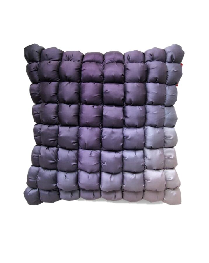 15050 (1) Purple Polyester Bubble Pillow Cover - CS 006 (40x40cm) - الصورة 1