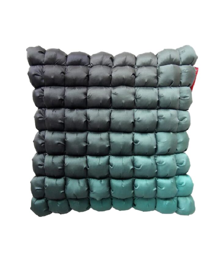 15052 (1) Dark Green Bubble Pillow Cover - CS 008 (40x40cm) - Image 1