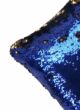 Polyester cushion CS-033 with magical double color changing effect for sofa, bed, living room decor in blue and gold color 40X40cm by Ramsha Home