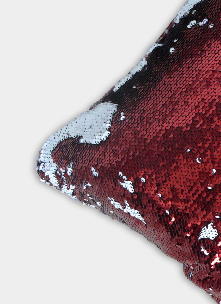 15078 (6) Red and Silver Polyester Magical Double Color Changing Cushion Cover - CS 034 (40x40cm) - Image 5