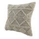 Natural & Black Handmade Bedroom Decor Cotton-Wool Cushion - CS 047 (45x45cm) - الصورة 2
