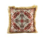 Multi-Color Digital Printed Polyester Cushion with Lace for Couch, Sofa, Bed - CS 061 (45x45cm)