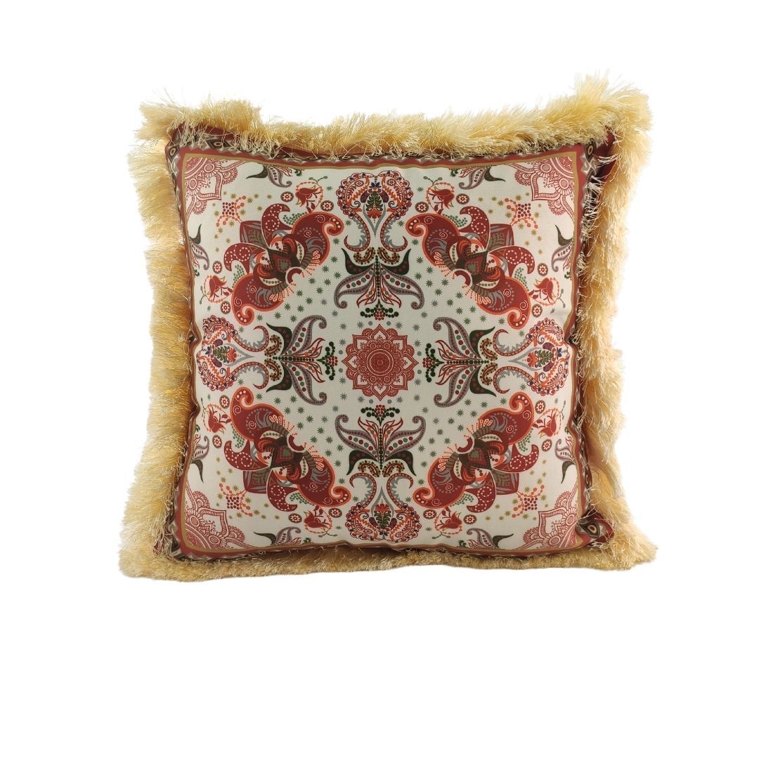 16-1080x1080-1.jpg Multi-Color Digital Printed Polyester Cushion with Lace for Couch, Sofa, Bed - CS 061 (45x45cm) - Image 1