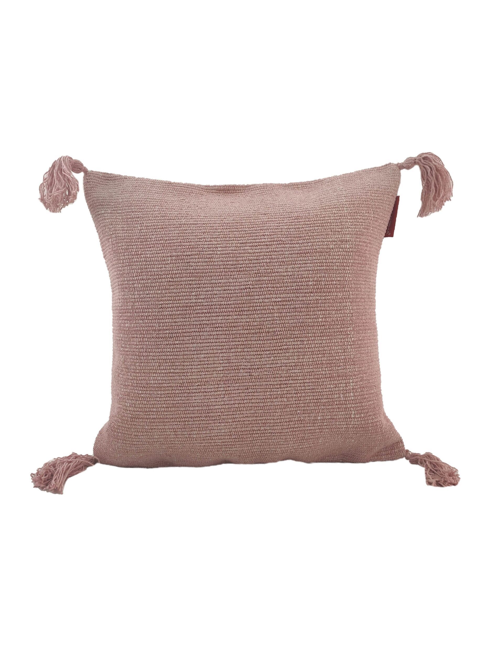 1651302089953-scaled-1-1847x2500-1.jpg Pink Color Cotton Cushion with Filler for Living Room, Bedroom - CS 133 (45x45cm) - Image 1